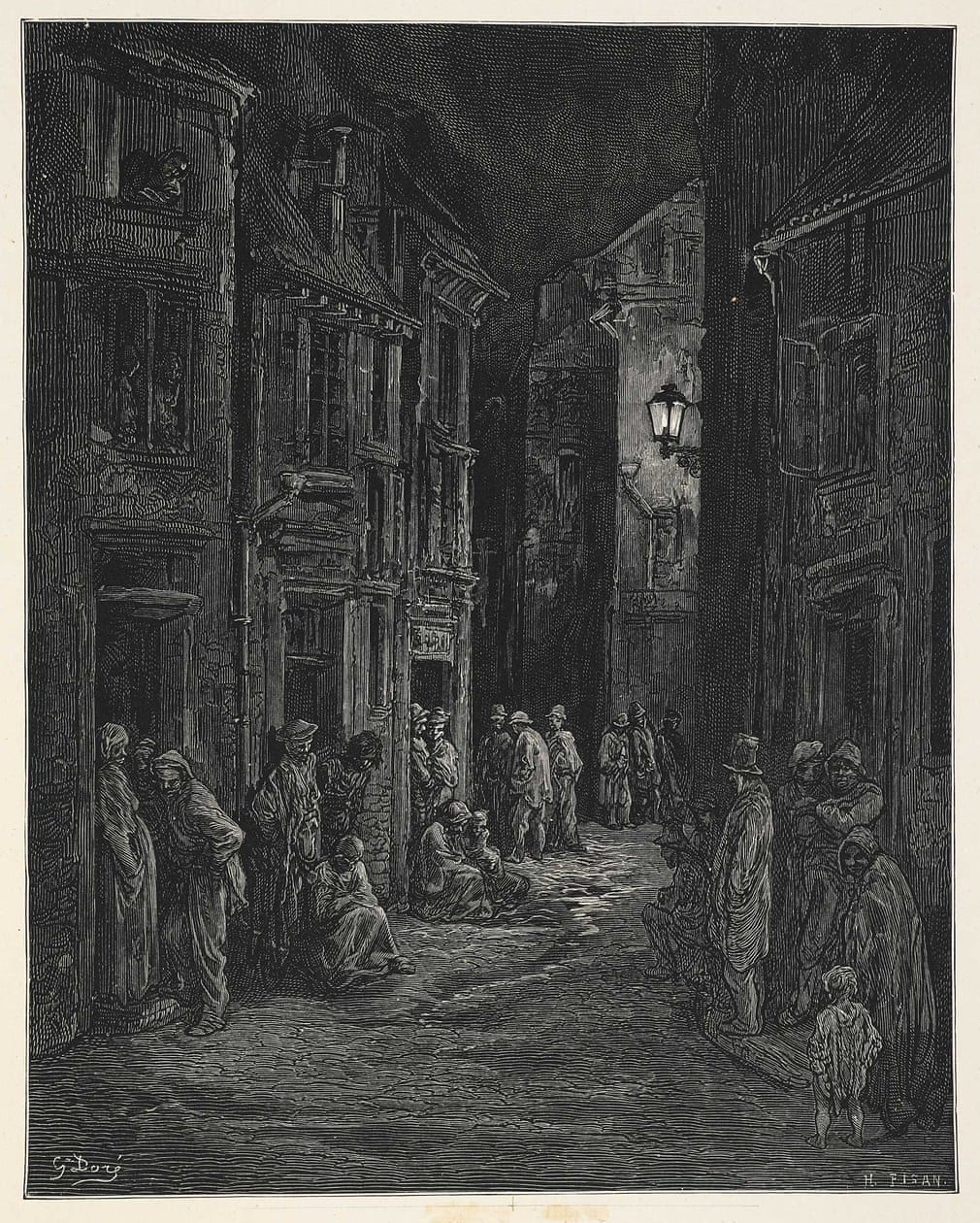 Bluegate Fields in Shadwell, A Pilgrimage kitabından. 1872