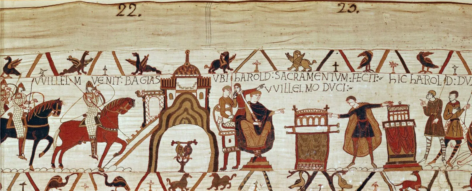 Bayeux duvar halısı, Ortaçağ'a dair çok önemli detayları görselleştirmiştir.