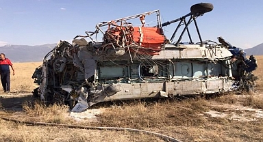 Yangın Söndürmeye Giden Helikopter Düştü