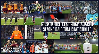 Süper Lig'in İlk Yarısını Tamamlandı: Sezona Dair Tüm İstatislikler