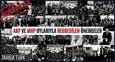AKP ve MHP Oylarıyla Reddedilen Önergeler