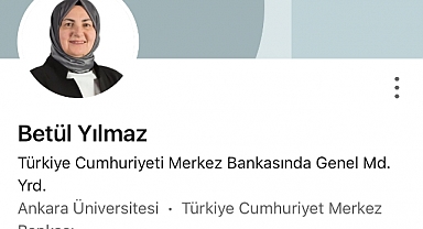 Berat Albayrak'a Özgeçmişini Göndermesiyle Gündeme Gelen Betül Yılmaz Merkez Bankası Genel Müdür Yardımcısı Oldu