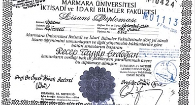 Hürriyet, AKP Genel Başkanı Erdoğan'ın Mezuniyet Belgelerini Yayımladı