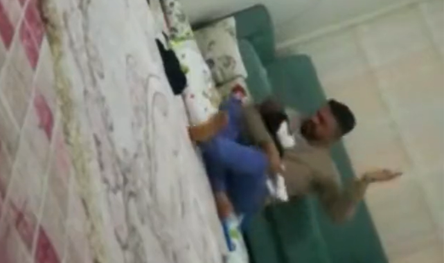 3 Aylık Bebeğe İşkence Eden 'Baba'nın Görüntüleri Ortaya Çıktı