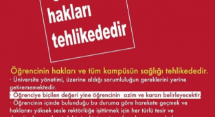 Hacettepe Üniversitesinde Protesto
