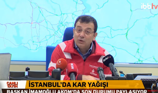 İmamoğlu: Bu Akşam Mutlaka Kar Yağışı Olduğunu Bilelim