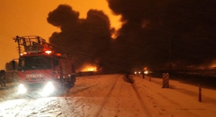Kahramanmaraş'ta Petrol Boru Hattında Patlama Meydana Geldi