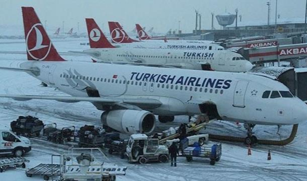 THY, Kötü Hava Koşulları Nedeniyle Bazı Uçuşları İptal Etti