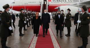 AKP'li Cumhurbaşkanı Erdoğan Ukrayna'da: Slava Ukraine