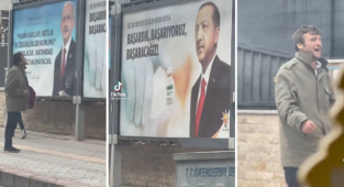 Bir Vatandaş Erdoğan'ın Posterine Sitem Edip Ağladı
