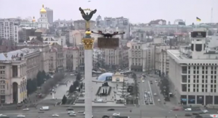 Reuters'ın Kiev Canlı Yayınında İHA'yla Reklam