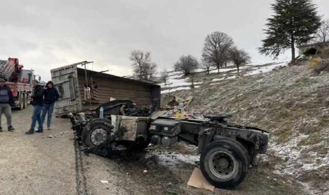 Afyon'da Feci Tır Kazası