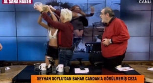 Bahar Candan 'Yağ En Az 1000 TL Olmalı' Diyerek Canlı Yayında Üstüne 1 Şişe Yağ Döktü