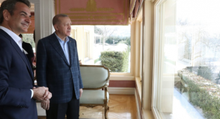 Miçotakis, Erdoğan'la Buluştu