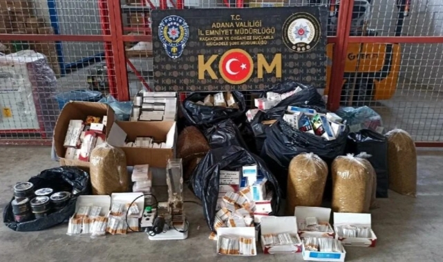 Adana'da Kaçak Sigara Operasyonu: 10 Milyon 523 Bin Makaron Ele Geçirildi