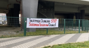 İstanbul'da Skandal Pankart: 'Talat Paşa Olanlara Tehliryan Oluruz'