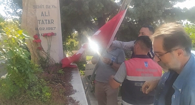 Şehit Yarbay Ali Tatar'ın Mezarına Saldırı