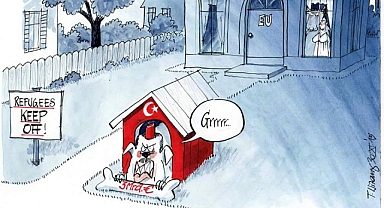 Türkiye'yi Avrupa'nın Bekçi Köpeği Olarak Resmedip Hakaret Ettikleri Karikatür Yeniden Gündeme Geldi