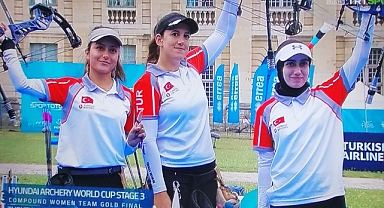 Makaralı Yay Kadın Milli Takımı, Okçuluk Dünya Kupası'nda Altın Madalya Aldı