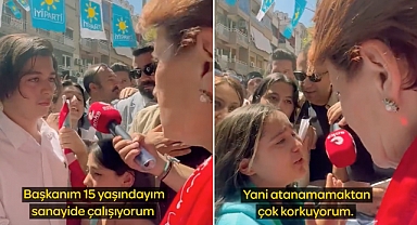 Manisa'da 14-15 Yaşında Çocuklar Meral Akşener'le Gözyaşı Döktü