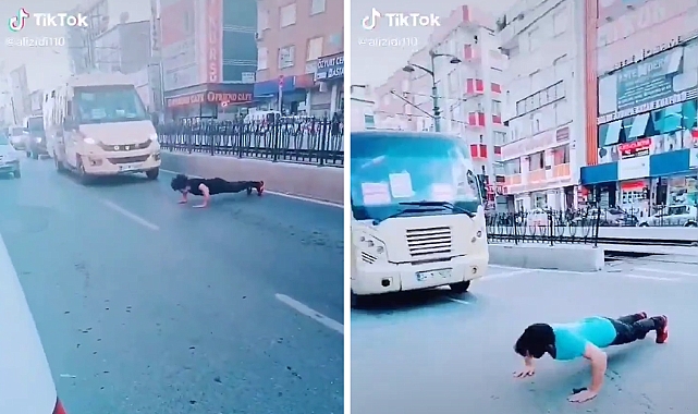 Pakistanlı Kaçak Göçmen Trafiği Durdurup Yolun Ortasında Şınav Çekti, Türk Kadınlarını Gizlice Kaydetti