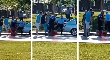 Samsun'da Çıplak Gezen Şahıs, Zabıta ve Vatandaşlar Tarafından Dövüldü