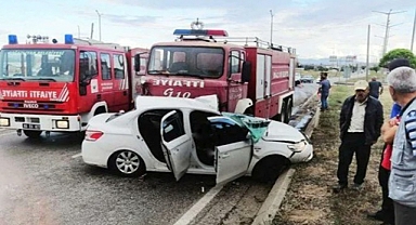 Yozgat'ta İtfaiye Aracı İle Otomobil Çarpıştı