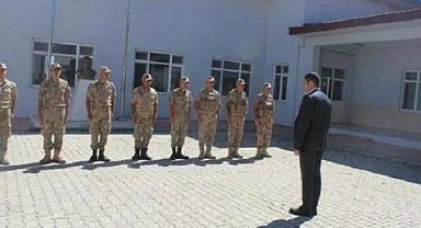 AKP İl Başkanı Jandarma Karakolunda Askeri Törenle Karşılandı
