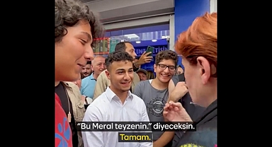 Akşener, Bir Gence 'Sevdiğine Hediye Edersin' Diyerek Küpelerini Verdi