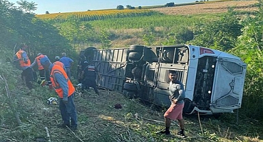 Kırklareli'nde Yolcu Otobüsü Devrildi: 6 Ölü, 25 Yaralı