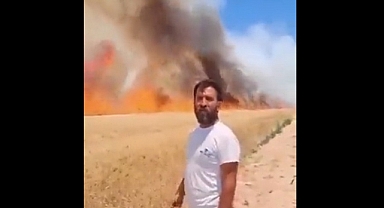 Konya'da Bir Çiftçinin 400 Dönüm Buğday Tarlası Yandı