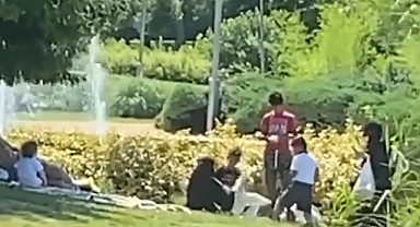 Suriyeli İki Kadın Bahçeşehir Gölet Parkı'ndaki Kazları Çaldı