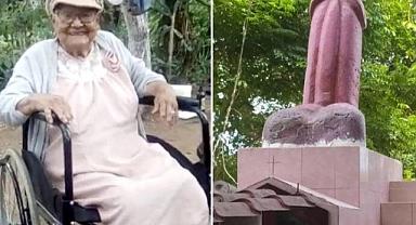 99 Yaşında Ölen Kadının Son İsteği Gerçekleştirildi: Mezarına Dev Penis Heykeli Dikildi