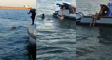 Denize Atlayıp Polisten Kaçmaya Çalıştı: 2 Kilometre Yüzdü