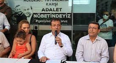 İmamoğlu, 'Gezi İçin Adalet Nöbeti'ne Katıldı