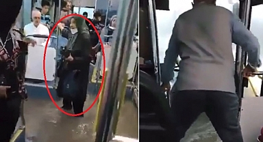 Üsküdar'da İETT Otobüslerini Su Bastı