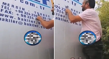 Ermeni Polisi Türk Tırlarını Durdurup Araçlardaki 'Turkey' Yazısını Sildirdi