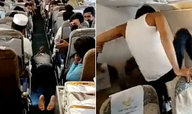 Pakistan-Dubai Uçuşunda Bir Yolcu Uçak Camını Tekmelemeye Başladı