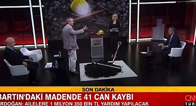 CNN Türk Stüdyoya Kömür Getirdi, Profesör Şaşırdı: Ne Yapabilirim Ben Bununla Yani?