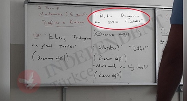 Elazığ'da Kırım Tatarı Sığınmacıların Olduğu Kampta Tahtaya 'Putin Dünyanın En Güçlü Lideridir' Yazıldı