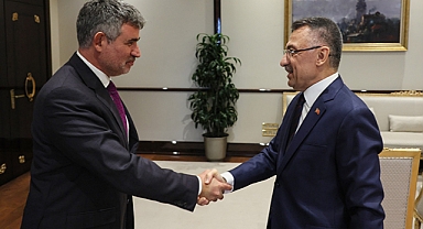 Fuat Oktay, Lefkoşa Büyükelçisi Olarak Atanan Metin Feyzioğlu'nu Kabul Etti