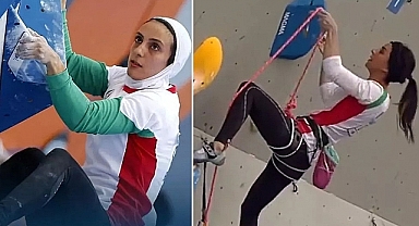 Güney Azerbaycanlı Elnaz Rekabi, Tahran'da Tezahüratlarla Karşılandı