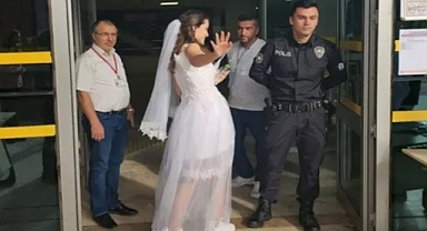 Karabük'te Bir Aday KPSS'ye Gelinlikle Girdi