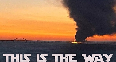 Kerç Köprüsü'nün Anısına: 'Kerch Bridge on Fire, Your Defence is Terrified'
