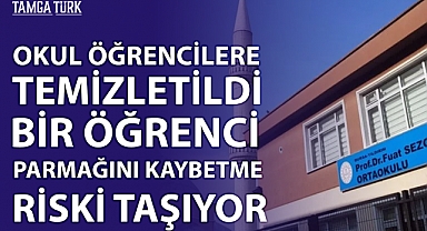 Parmak Kopartan Temizlik: Bursa'da Bir Okulun Temizliği Öğrencilere Yaptırıldı