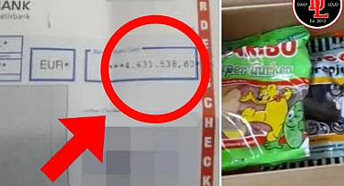 4,81 Milyon Dolarlık Çeki Kurtardı, Teşekkür Olarak 6 Paket Jelibon Gönderdiler