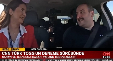AKP'li Bakan Mustafa Varank Togg'un Deneme Sürüşünü Yaptı