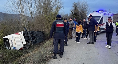 Bartın'da Yolcu Otobüsü Devrildi: 39 Yaralı
