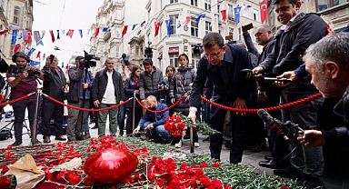 İBB Başkanı Ekrem İmamoğlu İstiklal Caddesi'ni Ziyaret Etti