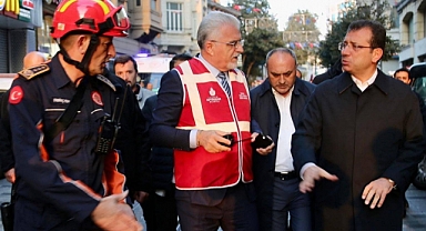 İmamoğlu, Patlamanın Yaşandığı Yerde İncelemelerde Bulundu